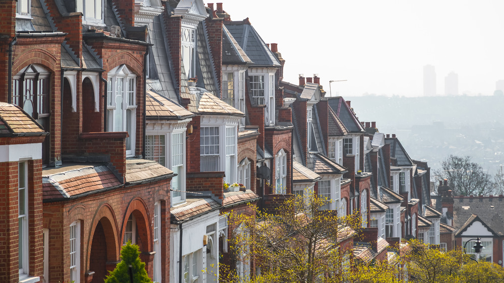 Traditional row of London houses
