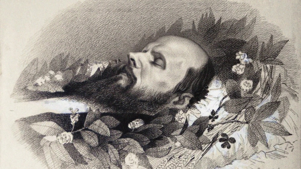 Dostoevsky funeral sketch