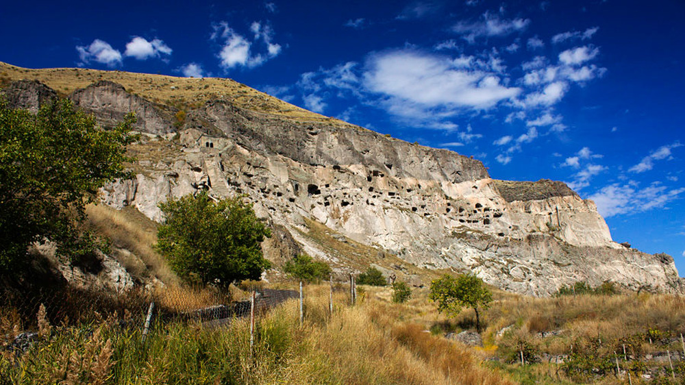landscape of Vardzia, Georgia