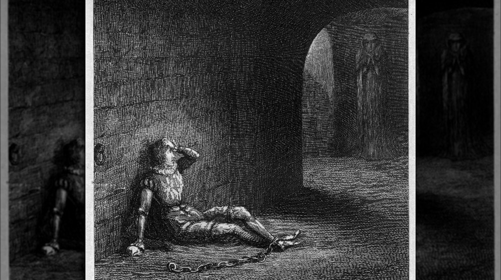 illustration of a man in dungeon