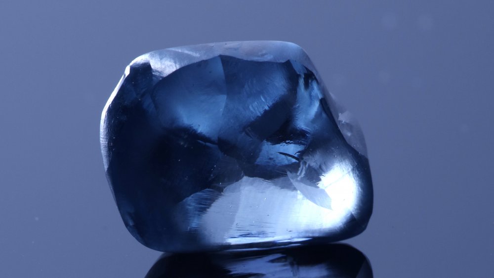 The Okavango Blue diamond, 41.11 carats rough stone