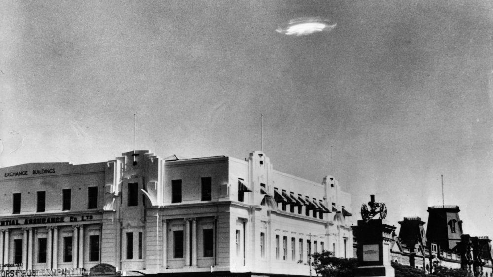 A UFO in the sky over Bulawayo, Southern Rhodesia in 1953