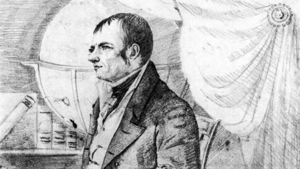 An 1820 reproduction of a photograph of Symmes