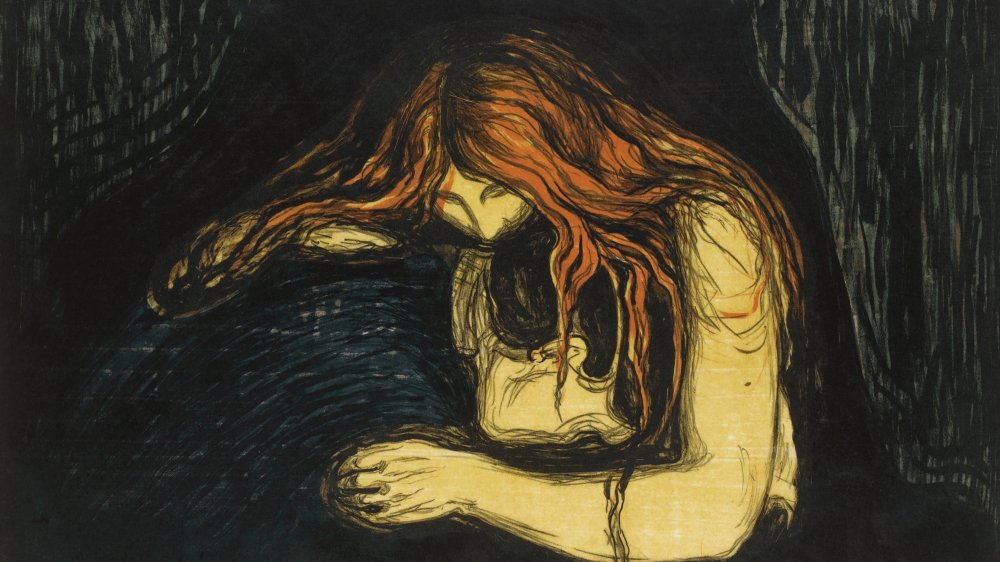 The Vampire II, 1895-1900. Private Collection. Artist : Munch, Edvard (1863-1944). 