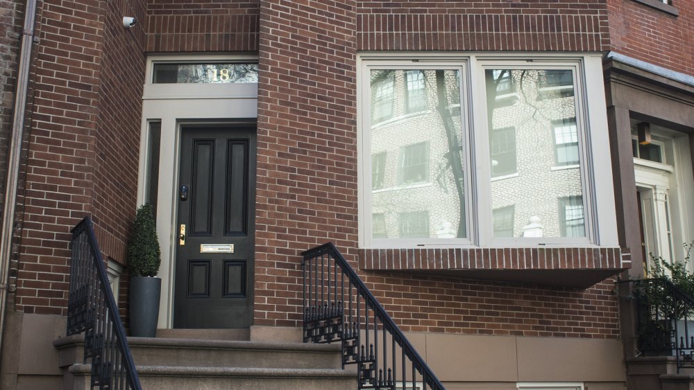 The townhouse where pipe bombs exploded