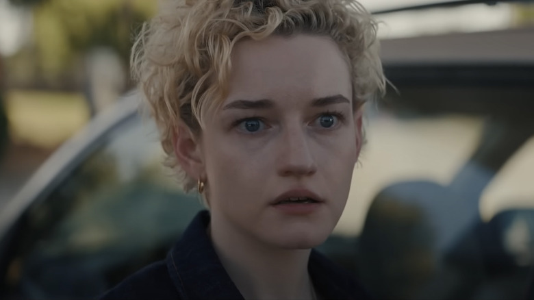 Julia Garner shocked in Weapons
