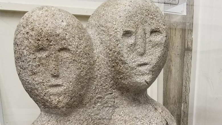 Statue of moon eyed people