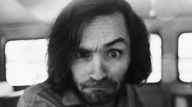 charles manson black white