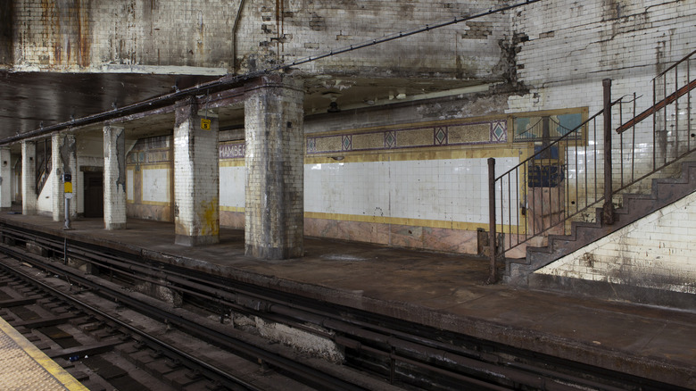 An abandoned subway station in New York