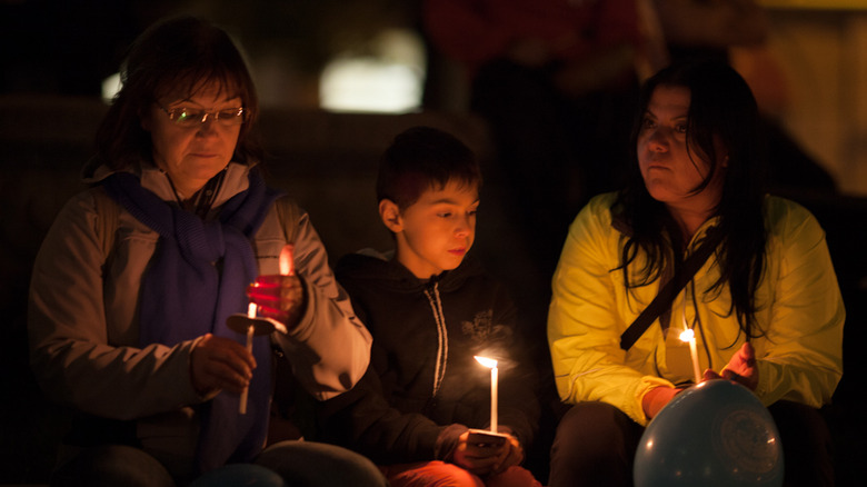 vigil at an MMIW event