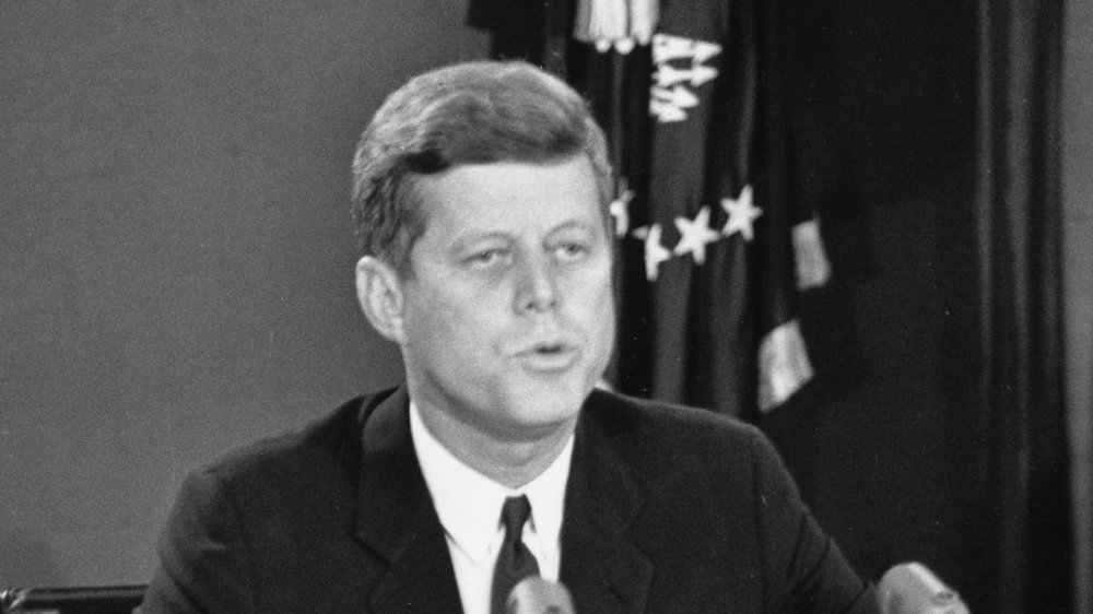 President Kennedy speaks