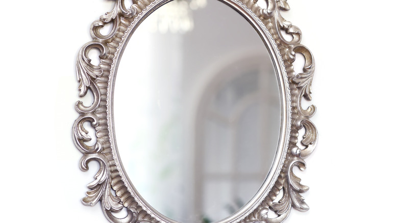 mirror silver frame