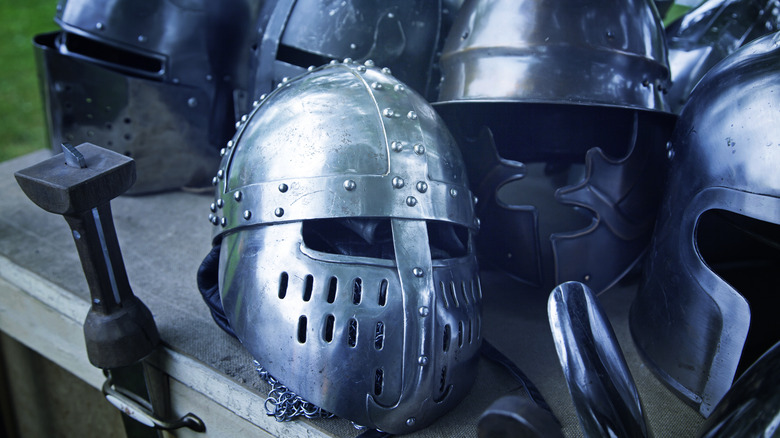 medieval helmets