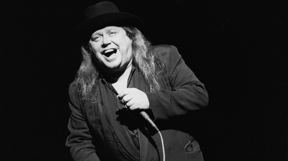 Stand-up comedian and actor Sam Kinison is shown performing on stage during a "live" appearance on October 5, 2004. (Photo by John Atashian/Getty Images)