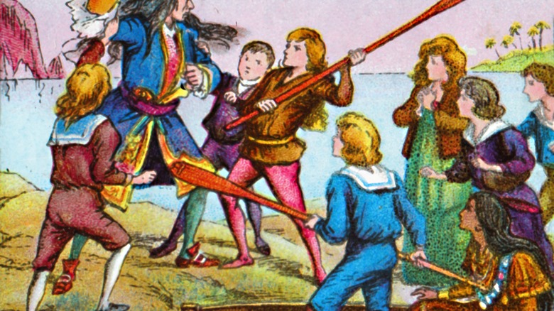 lost boys fighting hook for tiger lily 