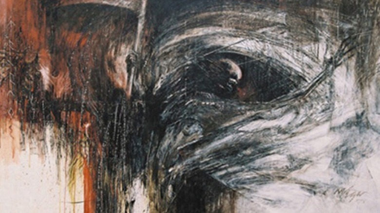 painting of thanatos greek god of death