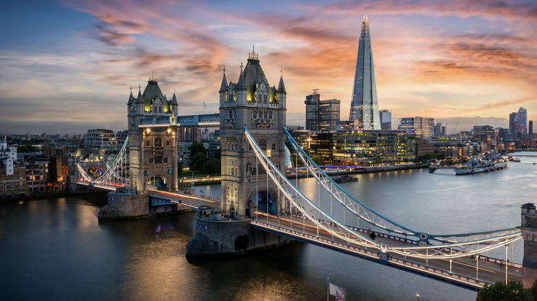 London Bridge at dusk