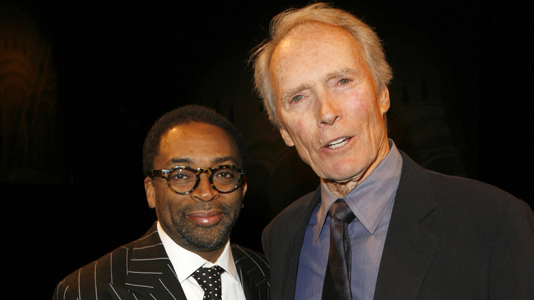 spike lee smirking by clint eastwood