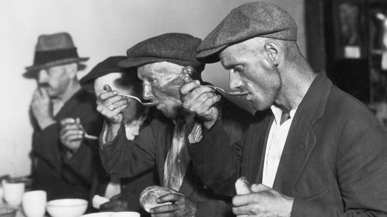 soup line in the Great Depression 