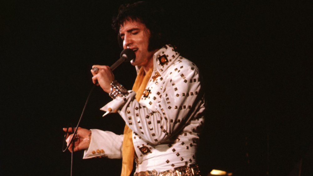 Elvis on stage