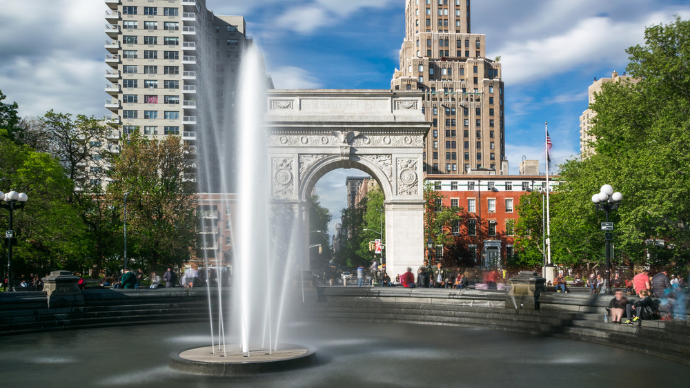 The fountain in New York City's Washington Square Park