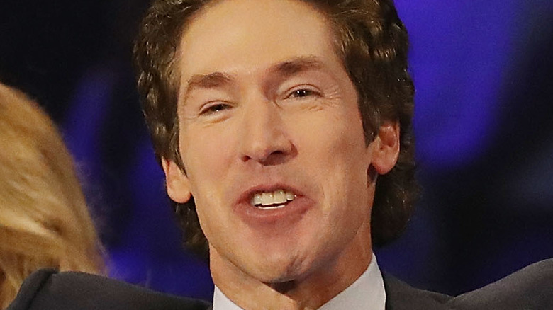 Megachurch pastor Joel Osteen preaching