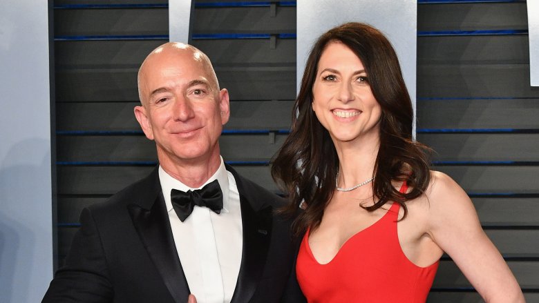 Jeff and MacKenzie Bezos smiling