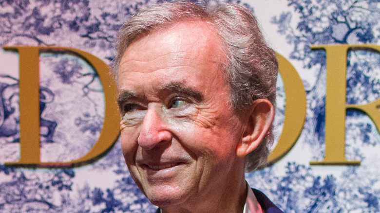 Bernard Arnault looking to the side