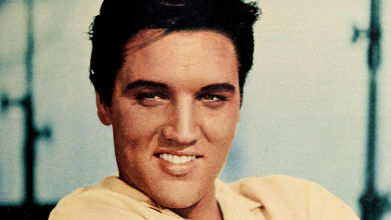 Publicity portrait of Elvis smiling