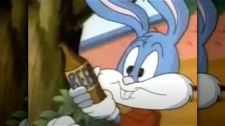 Buster Bunny with beer in Tiny Toons Elephant Issues episode