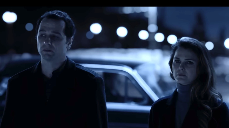 Matthew Rhys and Keri Russell in the final scene of The Americans