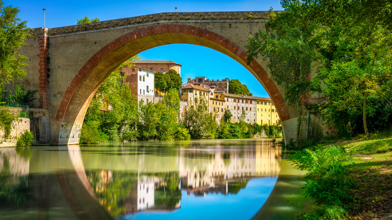 Ponte della Concordia ancient Roman bridge Italy