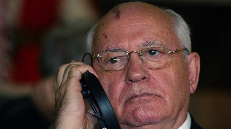 Gorbachev at a meeting