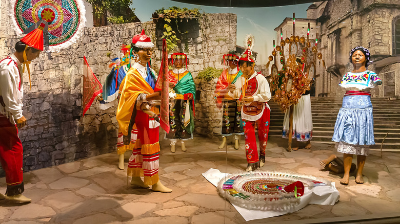 An exhibit at the Museum of Anthropology