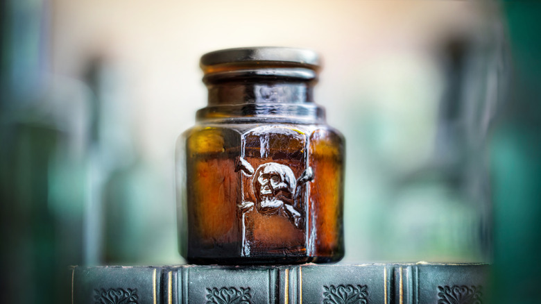 Bottle with poisonous contents