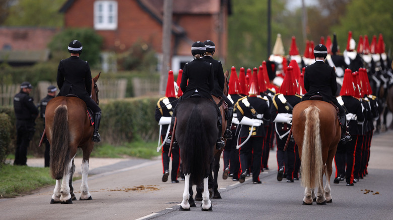 Horses at queen's funeral