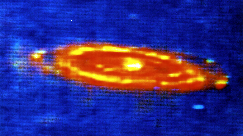 Infrared view of Andromeda galaxy 