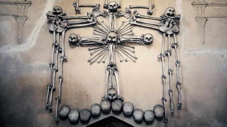 Sedlec Ossuary wall decoration