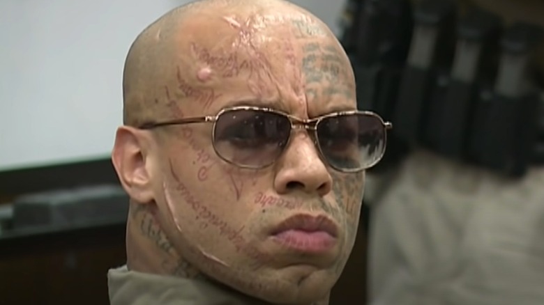 Nikko Jenkins wearing sunglasses