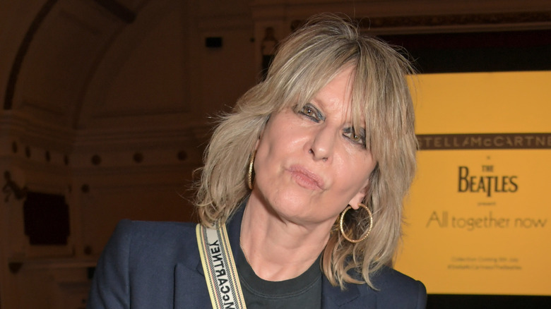 Chrissie Hynde with blonde hair