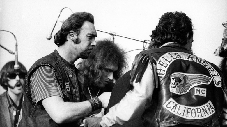 Hells Angels at a concert