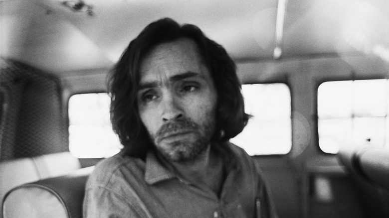 Charles Manson looking to side