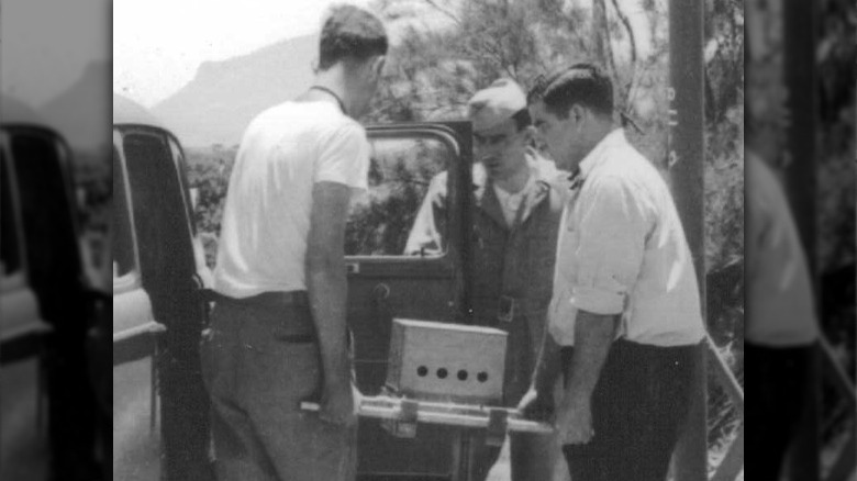harry daghlian carrying equipment