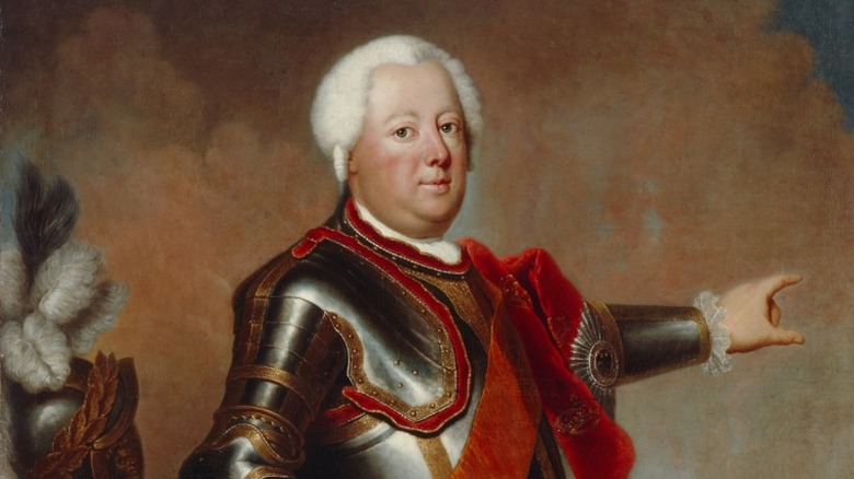 Portrait of Frederick William I of Prussia known as the "soldier king"