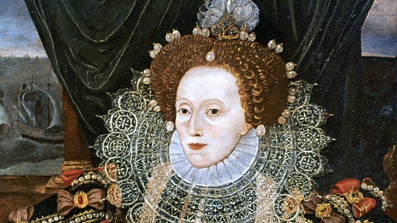 elizabeth i with white face