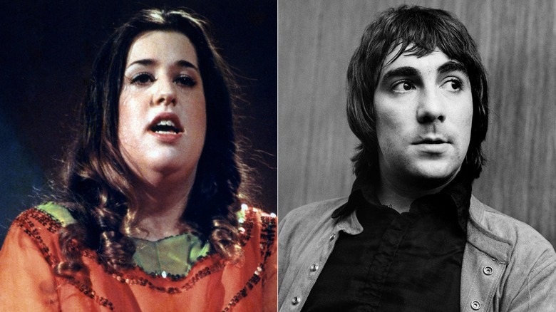 A side-by-side photo of Cass Elliot from The Mamas & the Papas and Keith Moon of The Who