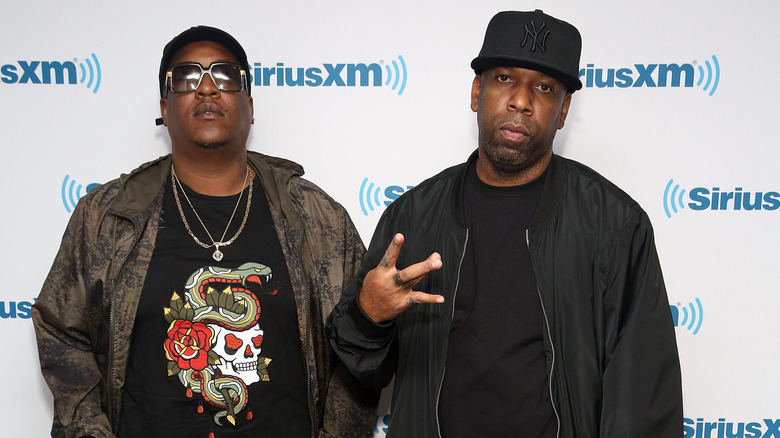 Outlawz' E.D.I. Mean and Young Noble posing for a photo