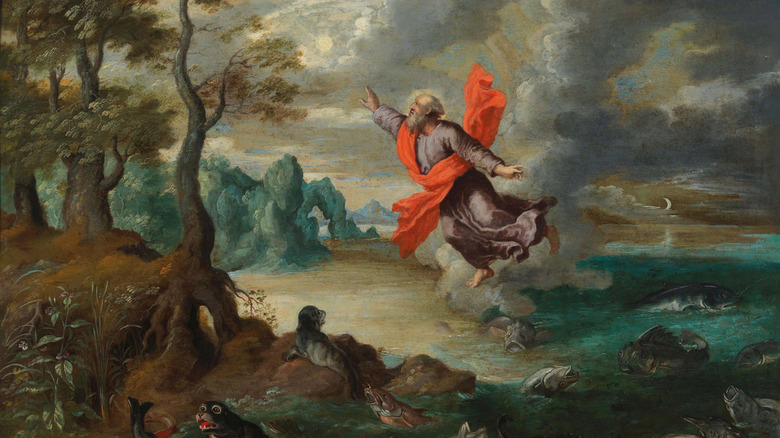 painting of the spirit of god hovering over the waters