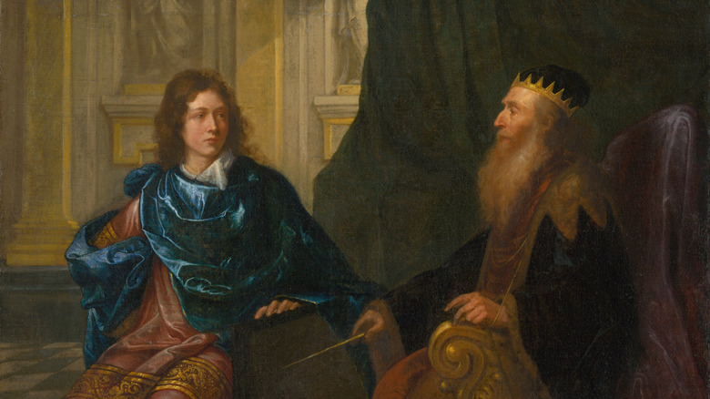 Solomon and David sat together indoors