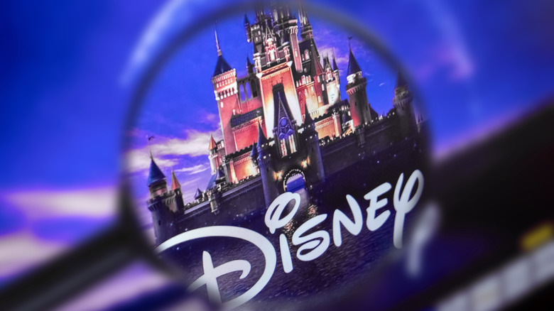 Disney logo through a magnifying glass
